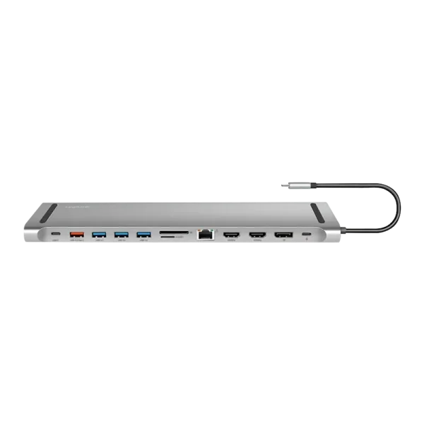 Docking 3xVideo Logilink USB-C, 100W, 4K, 12 Port