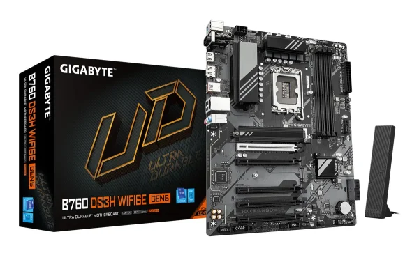Gigabyte 1700 B760 DS3H WIFI6E GEN5 - DDR5/2xM.2/DP/HDMI