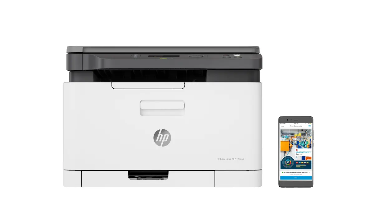 HP Color Laser MFP 178nw AIO / WLAN / LAN / Wit-Zwart