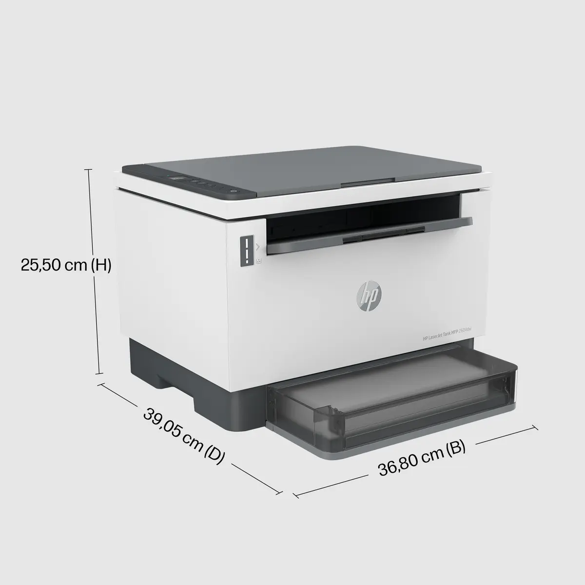 HP LaserJet Tank MFP 2604dw MONO / AIO / WLAN/Wit-Zwart - Afbeelding 2