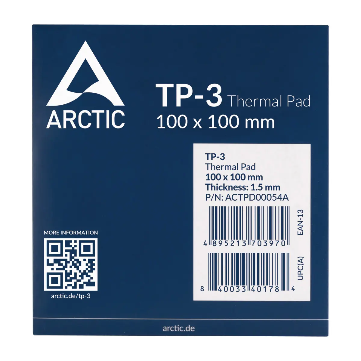 CPU koelpasta Arctic ThermalPad TP-3 100x100mm, 1.5mm - Afbeelding 3