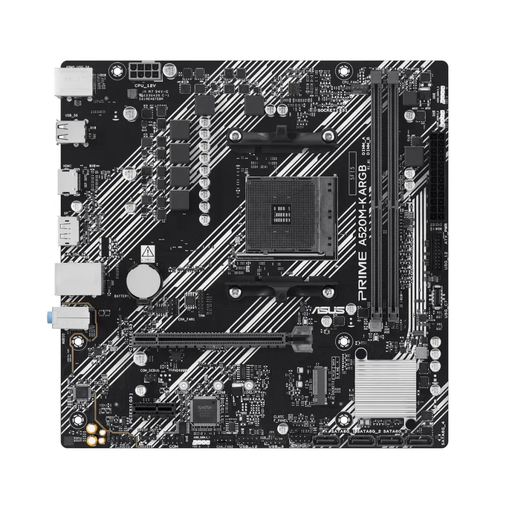 Asus AM4 PRIME A520M-K ARGB - DDR4/M.2/HDMI/VGA/µATX