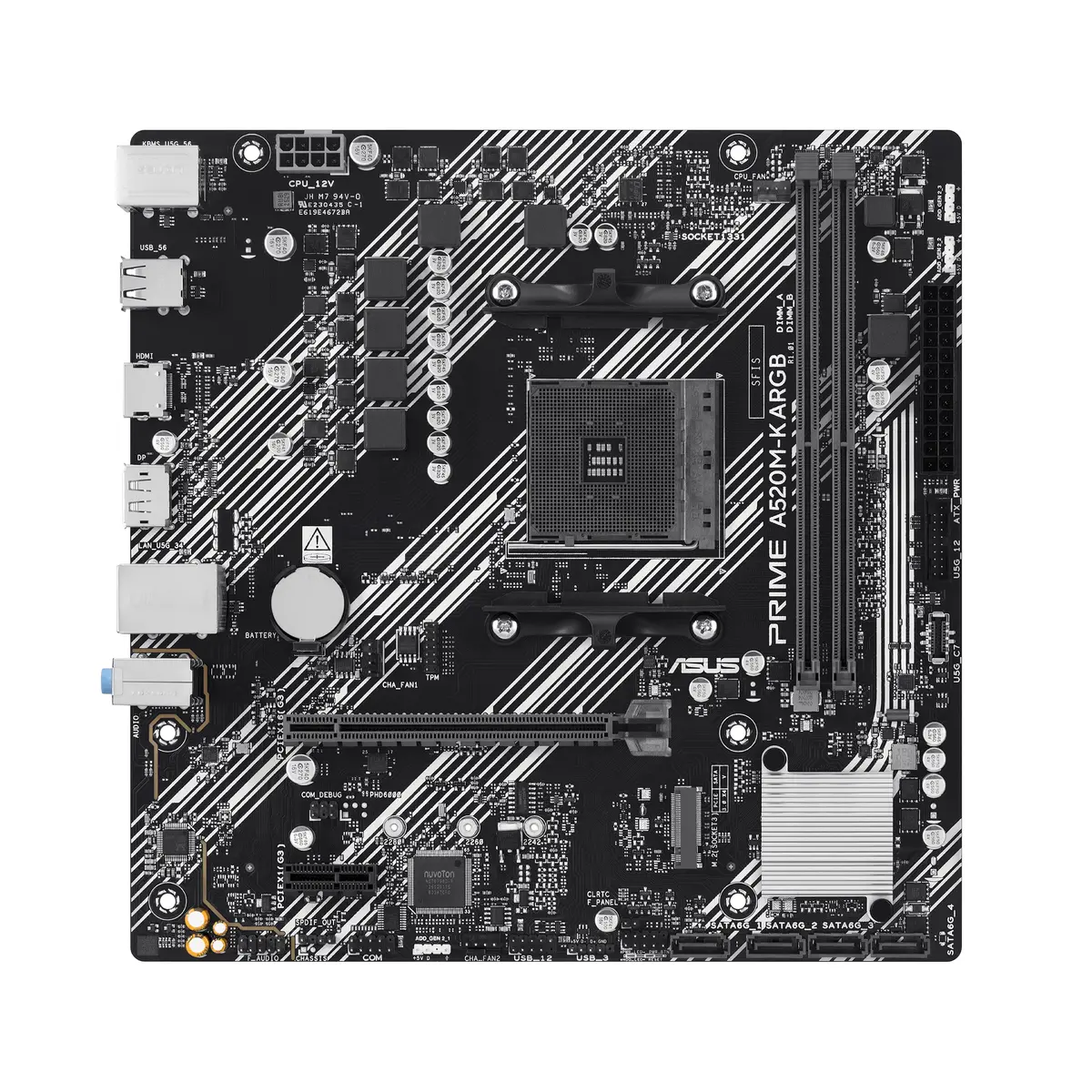 Asus AM4 PRIME A520M-K ARGB - DDR4/M.2/HDMI/VGA/µATX