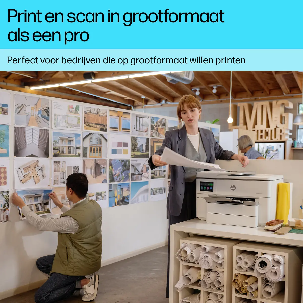 HP OfficeJet Pro 9730e Wide Format AIO / WLAN/LAN / Wit - Afbeelding 8