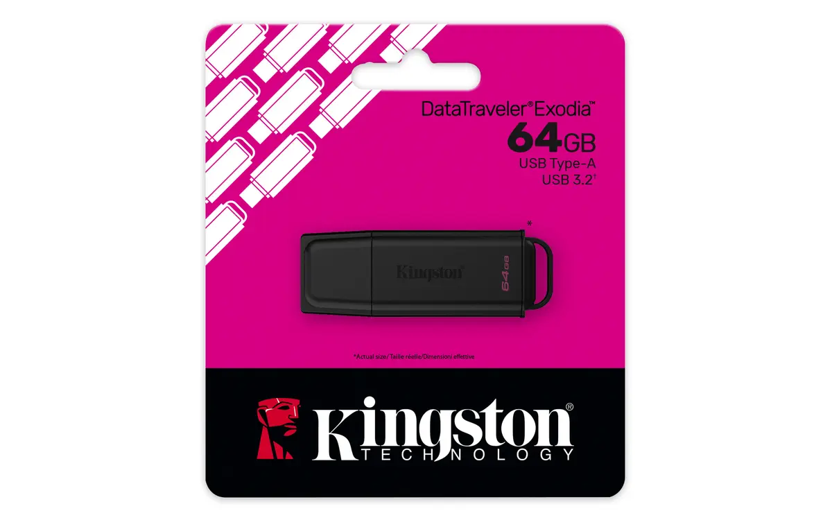 USB 3.2 FD 64GB Kingston DataTraveler Exodia Zwart - Afbeelding 5
