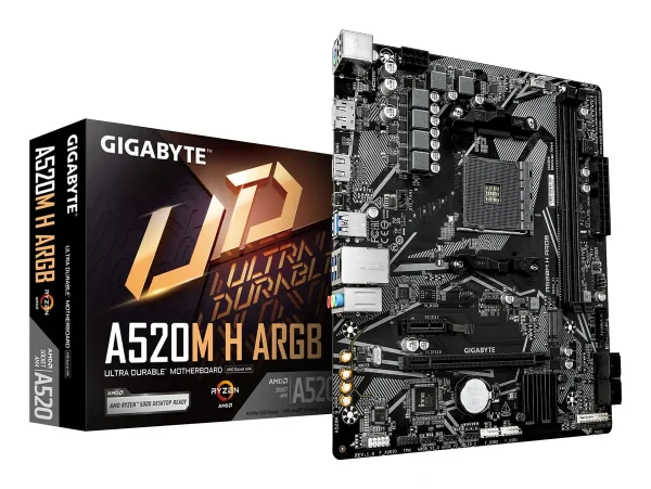 Gigabyte AM4 PRIME A520M-H ARGB - DDR4/M.2/DP/HDMIµATX
