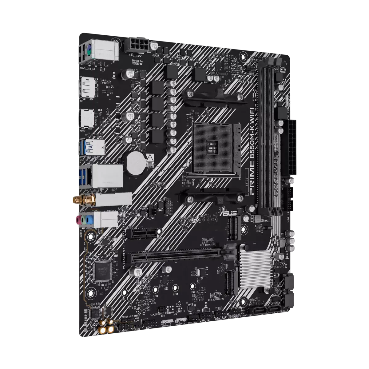 ASUS AM4 B550M-K WIFI PRIME - DDR4/2xM.2/HDMI/DVI/VGA/ - Afbeelding 2