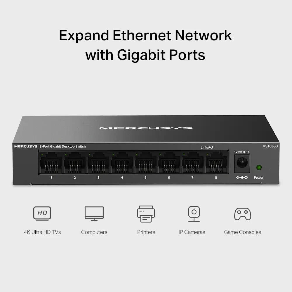 8Port 1Gbps MERCUSYS - Afbeelding 5