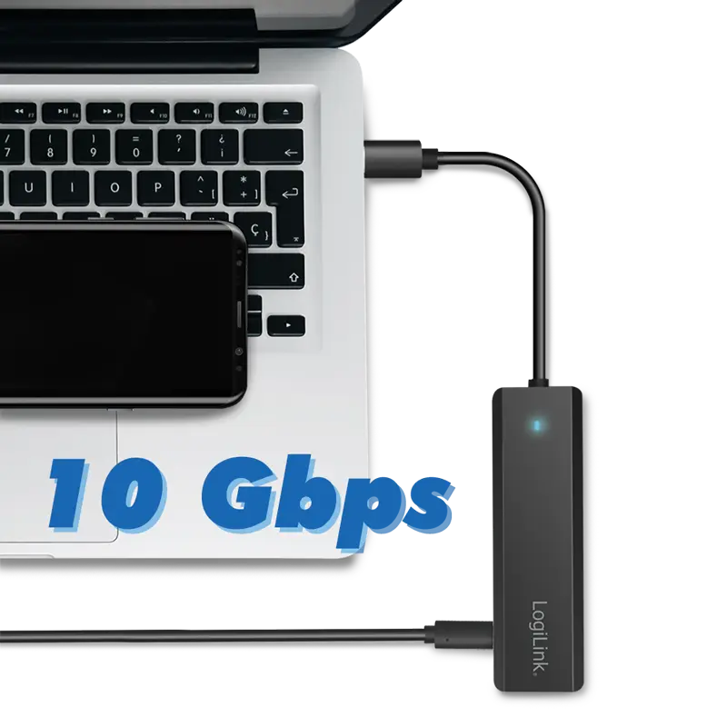 LogiLink 4 Port, USB-C --> 2xUSB-C 3.2 + 2xUSB-A 3.2 - Afbeelding 6
