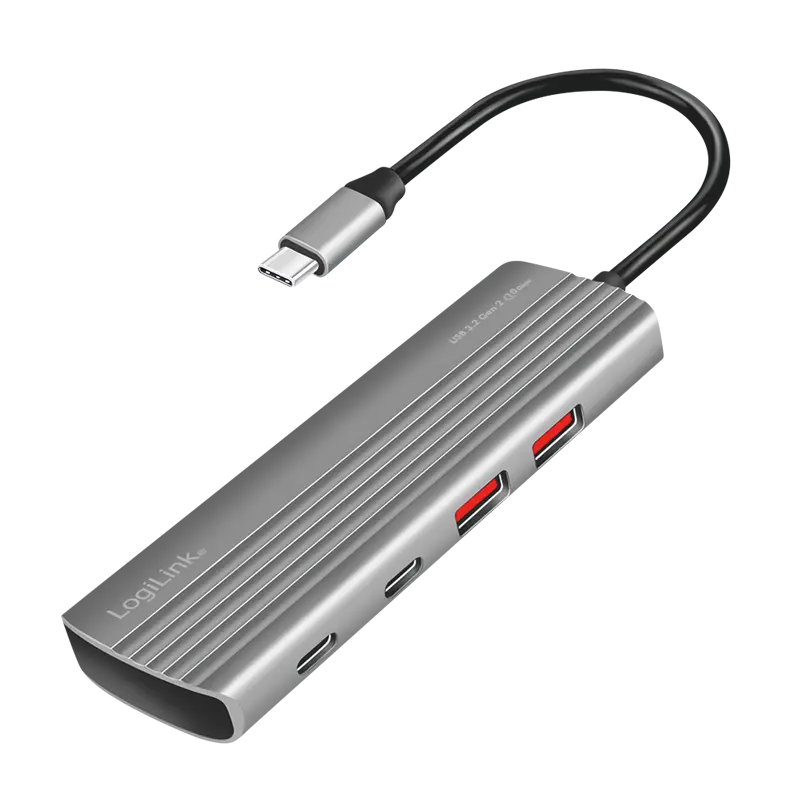 LogiLink 7+1 Port, USB-C --> 5xUSB-C 3.2 + 2xUSB-A 3.2