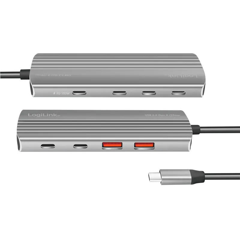 LogiLink 7+1 Port, USB-C --> 5xUSB-C 3.2 + 2xUSB-A 3.2 - Afbeelding 4