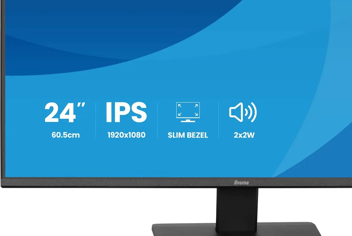 24" Iiyama ProLite X2491HS-B1 FHD/DP/HDMI/Speaker/IPS - Afbeelding 10
