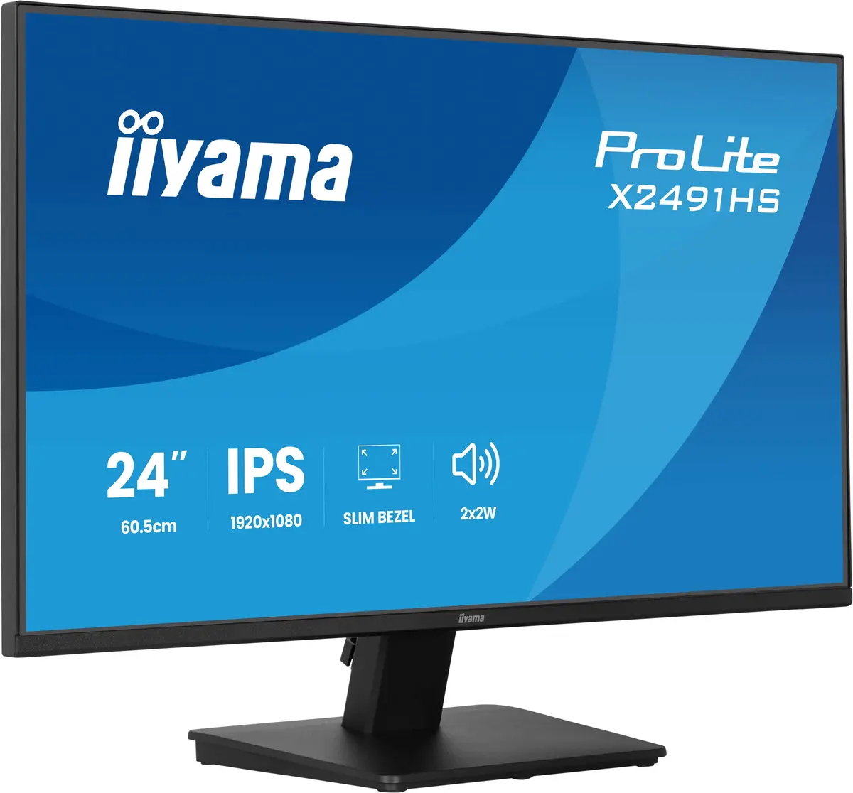 24" Iiyama ProLite X2491HS-B1 FHD/DP/HDMI/Speaker/IPS - Afbeelding 4