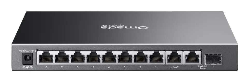 10Port 1Gbps Omada Easy 8xPoE+ 1xSFP/RJ45TP-Link. - Afbeelding 2