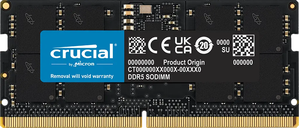 SODIMM 16GB DDR5/5600 CL46 Crucial Tray