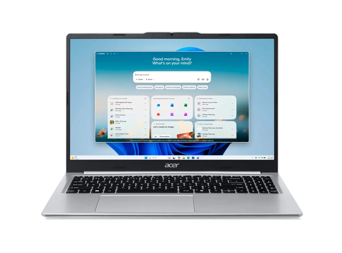 Acer 15,6" R3-5/8GB/512GB/FHD IPS/NoOS Zilver