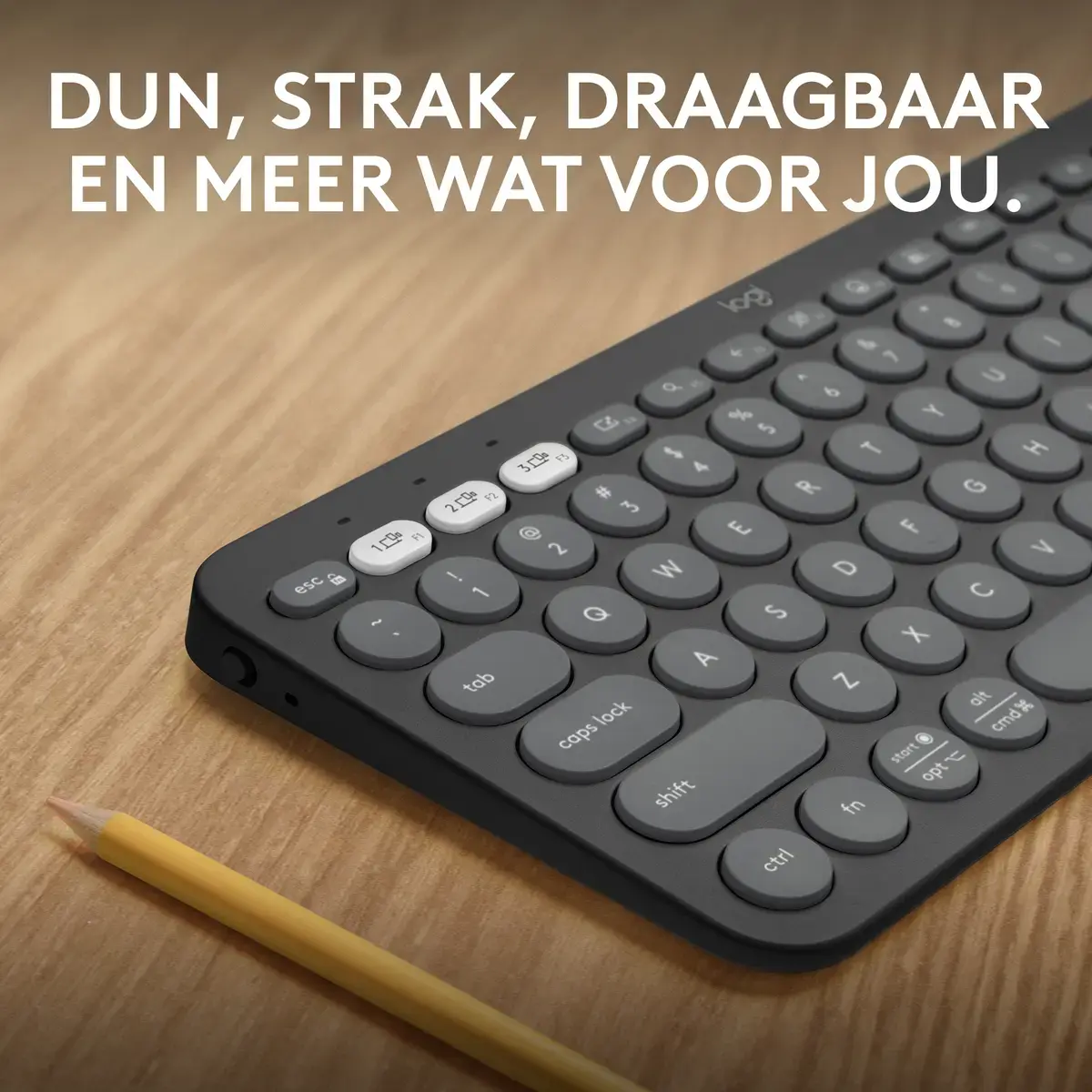 FR DT Logitech K380s Graphite Bluetooth (Franse layout) - Afbeelding 2