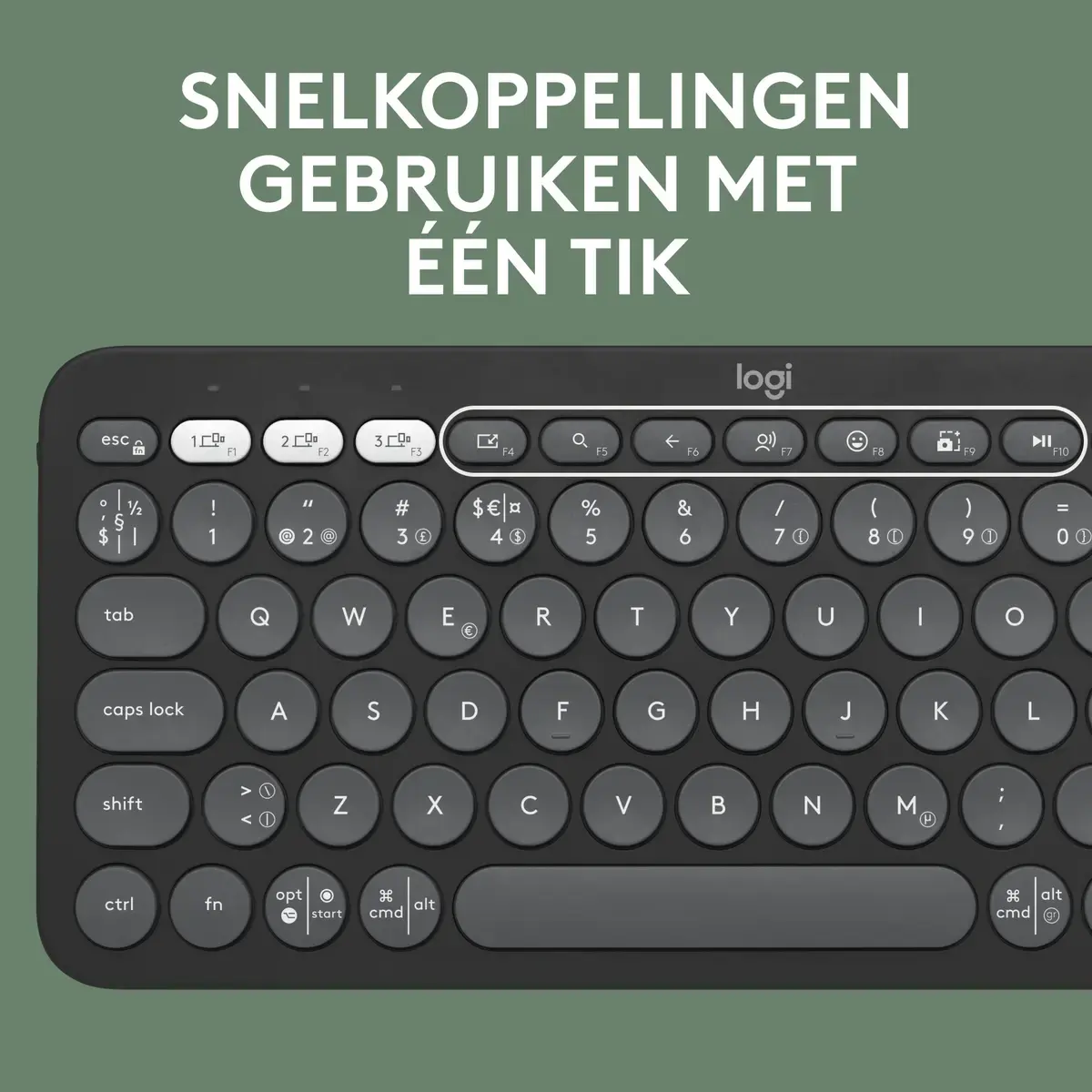 FR DT Logitech K380s Graphite Bluetooth (Franse layout) - Afbeelding 4
