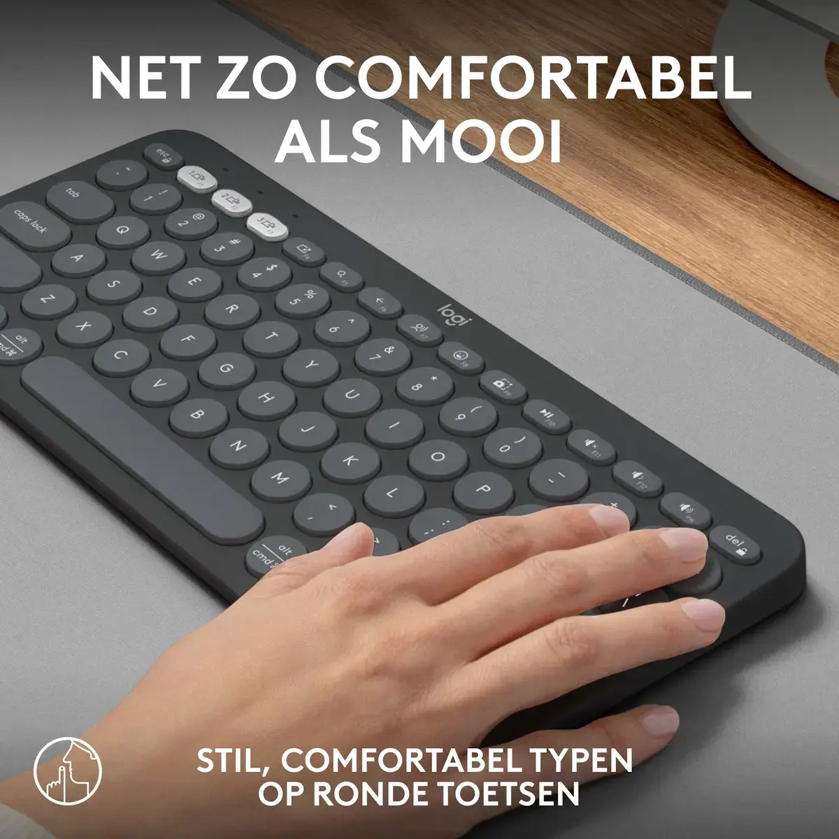FR DT Logitech K380s Graphite Bluetooth (Franse layout) - Afbeelding 5