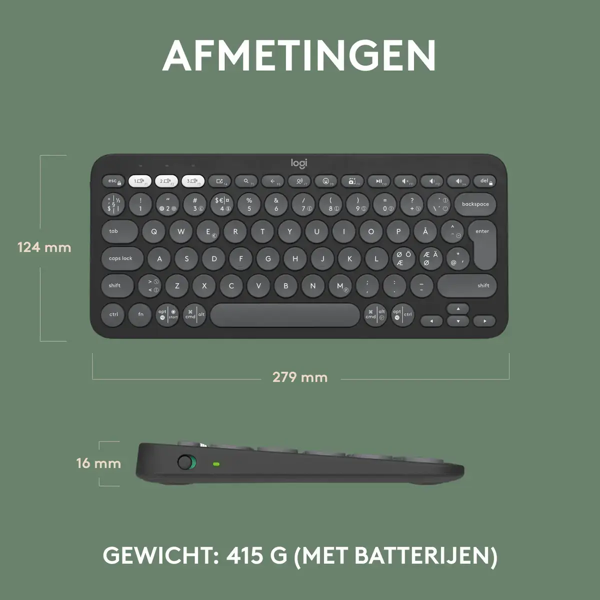 FR DT Logitech K380s Graphite Bluetooth (Franse layout) - Afbeelding 7