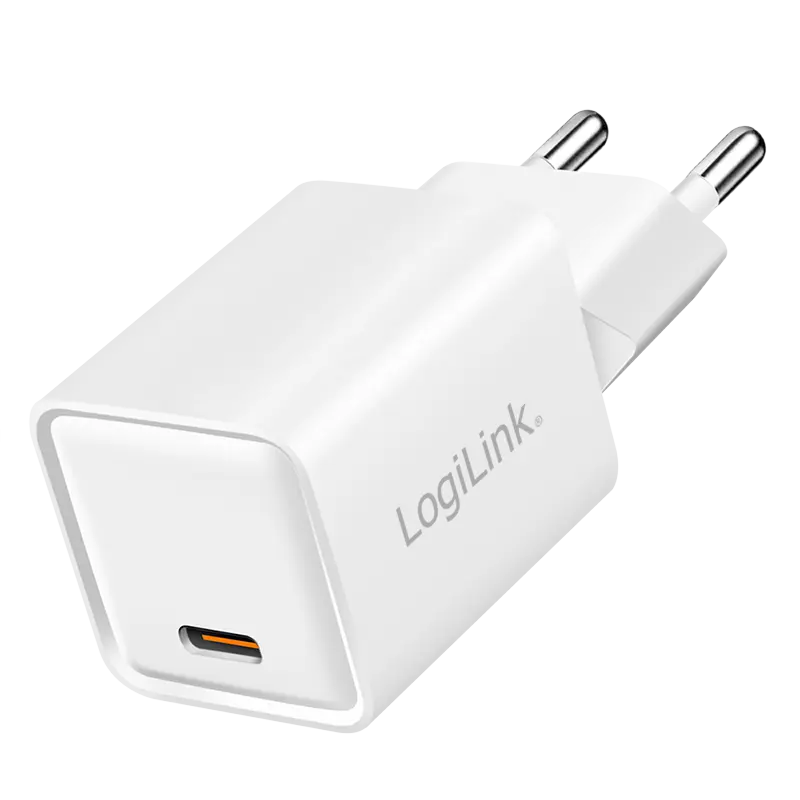 Lader 230V 1xUSB-C 20W LogiLink Wit
