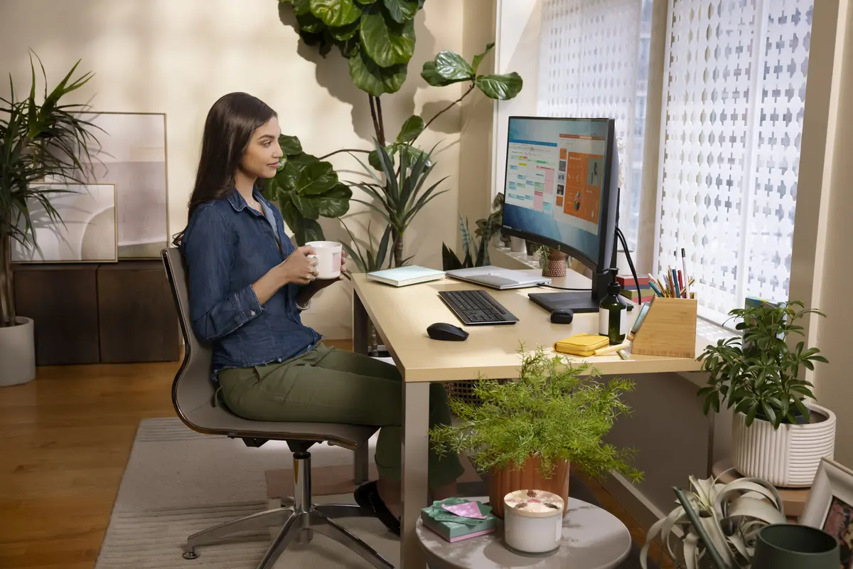 34" HP P34hc G4 Curved/WQHD/DP/HDMI/4xUSB/Speaker/VA - Afbeelding 4