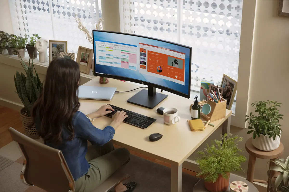 34" HP P34hc G4 Curved/WQHD/DP/HDMI/4xUSB/Speaker/VA - Afbeelding 5