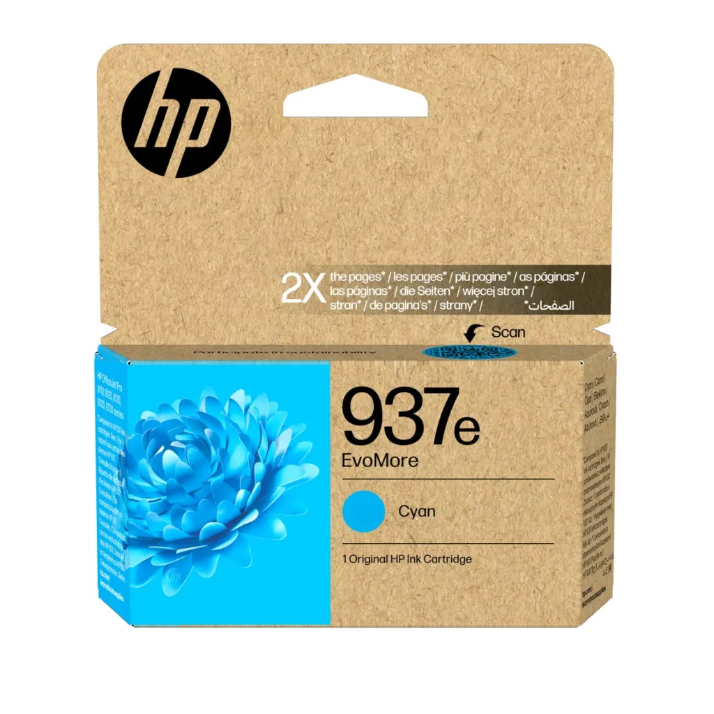 HP No.937e Cyaan EvoMore 1.650 pagina`s (Origineel)