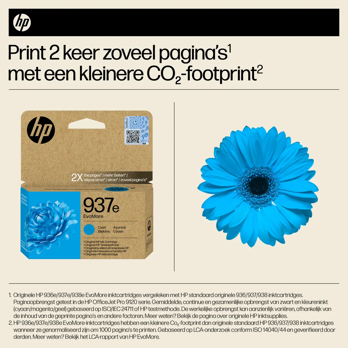 HP No.937e Cyaan EvoMore 1.650 pagina`s (Origineel) - Afbeelding 6