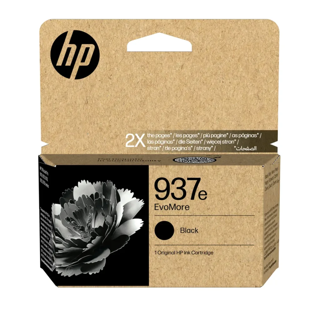 HP No.937e Zwart EvoMore 2.500 pagina`s (Origineel)