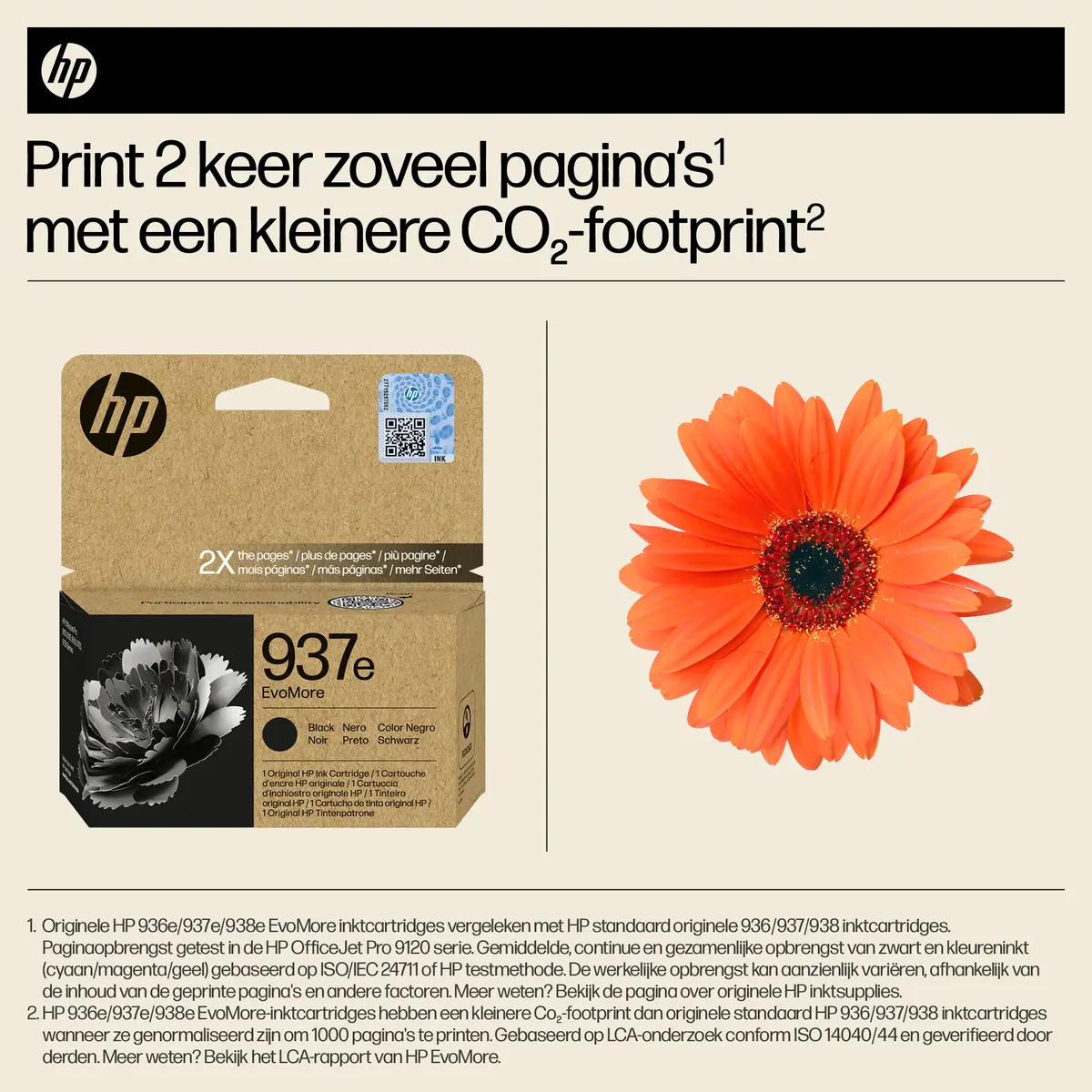 HP No.937e Zwart EvoMore 2.500 pagina`s (Origineel) - Afbeelding 3