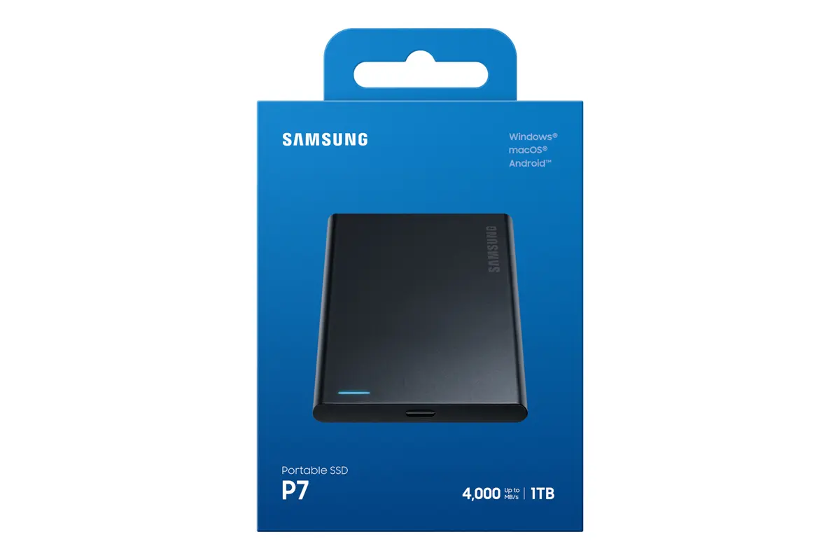 1TB Samsung P7 NVMe/Zwart/USB-C/4000/3700 - Afbeelding 8