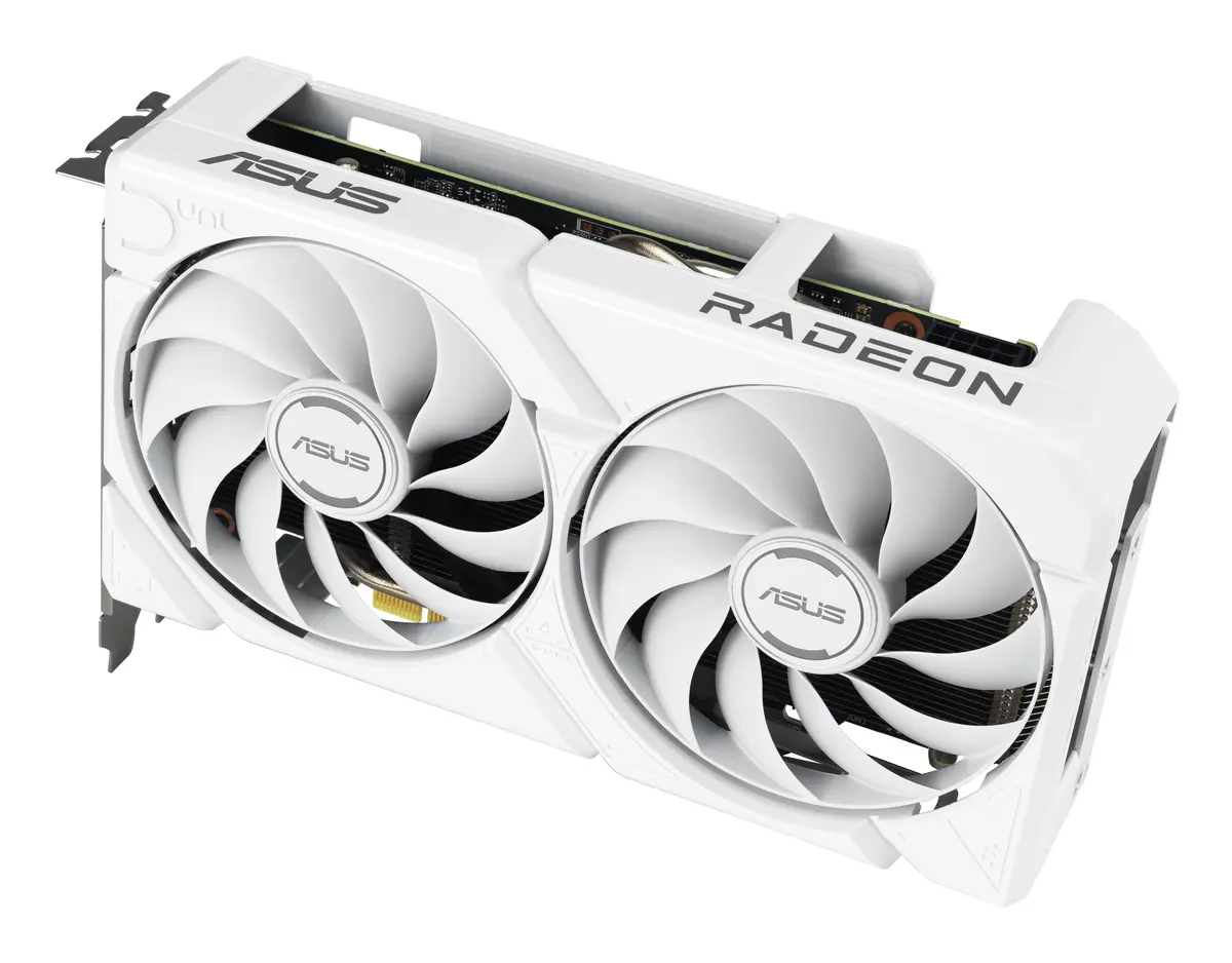 9060XT ASUS DUAL RX 16GB/2xDP/HDMI/2,5slot -Wit - Afbeelding 12