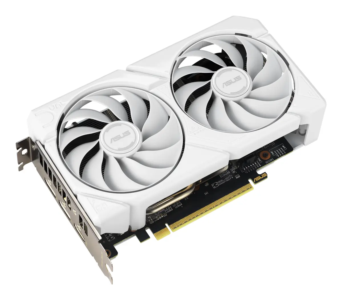 9060XT ASUS DUAL RX 16GB/2xDP/HDMI/2,5slot -Wit - Afbeelding 3