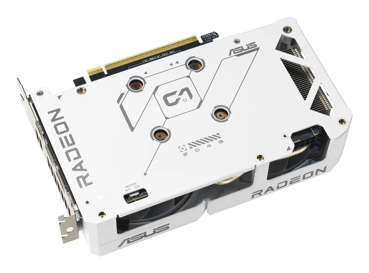 9060XT ASUS DUAL RX 16GB/2xDP/HDMI/2,5slot -Wit - Afbeelding 6