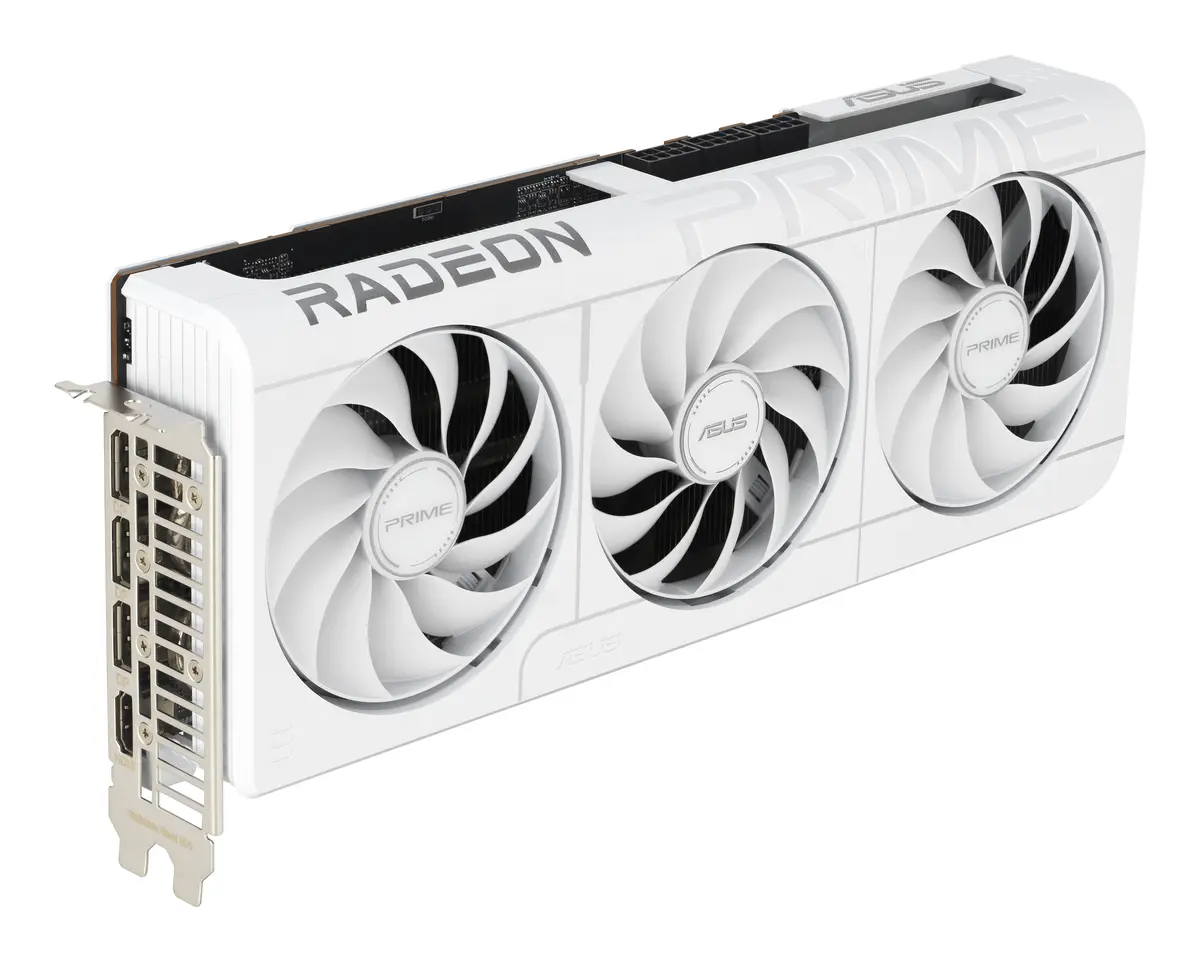 9070XT ASUS PRIME RX OC 16GB/3xDP/HDMI/2,5slot -Wit - Afbeelding 2