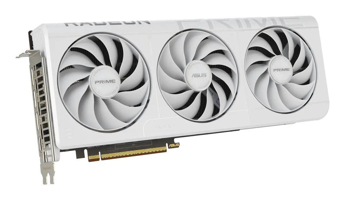 9070XT ASUS PRIME RX OC 16GB/3xDP/HDMI/2,5slot -Wit - Afbeelding 3