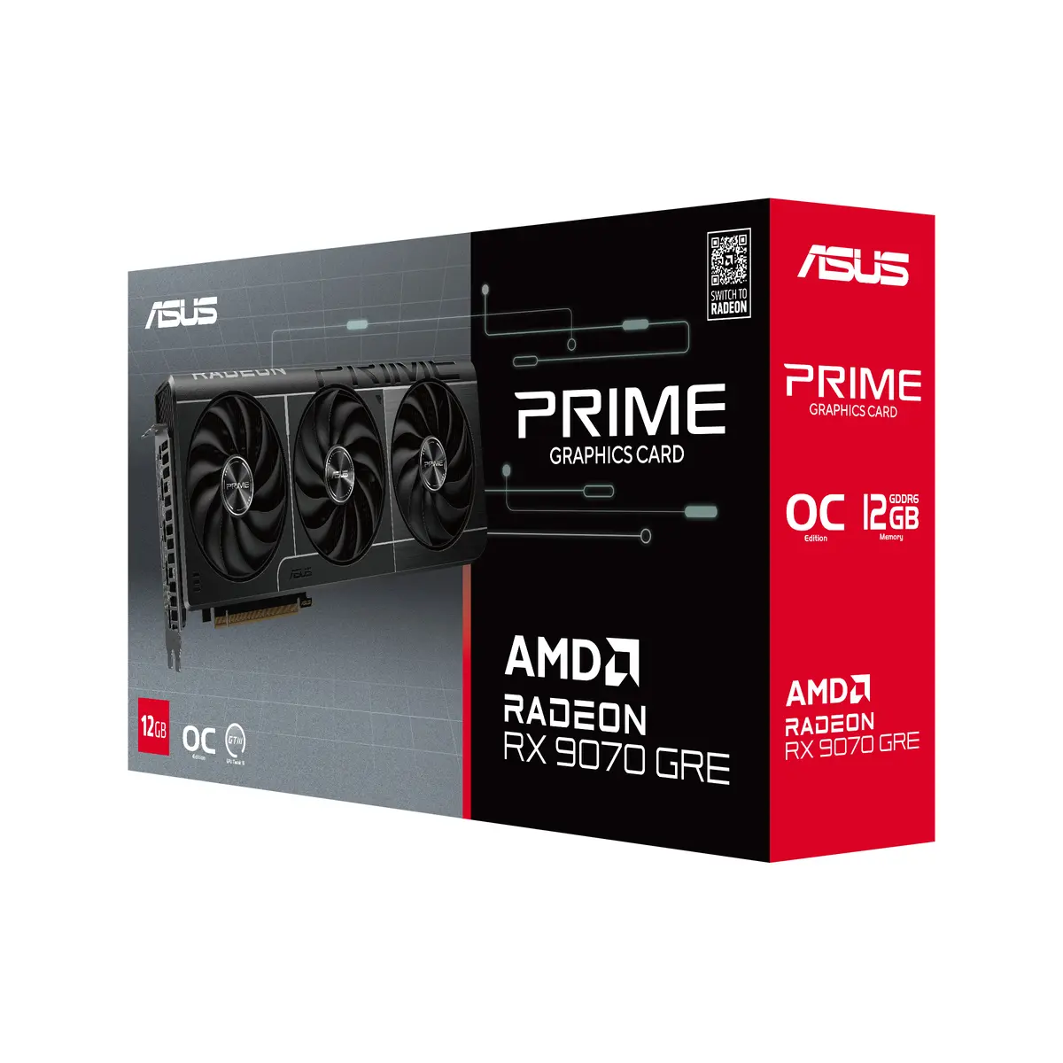 9070 ASUS PRIME RX GRE OC 12GB/3xDP/HDMI/2,5slot - Afbeelding 12